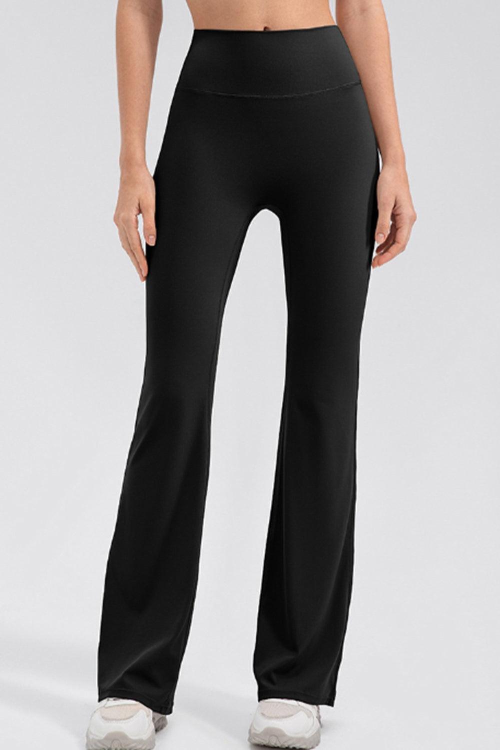 High Waist Straight Active Pants - Clothes For Her Online Store