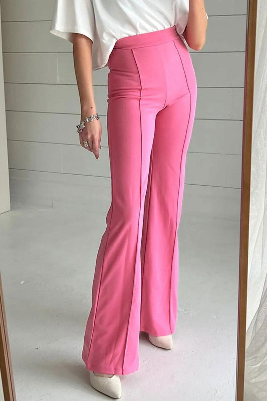 High Waist Straight Leg Pants - Clothes For Her Online Store