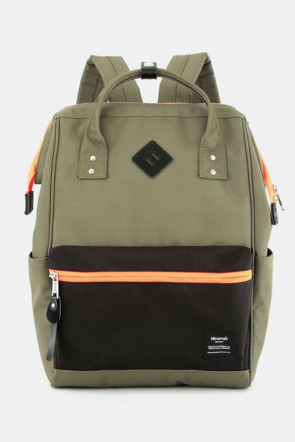 Himawari Contrast Waterproof Backpack Bag with Reinforced Edges - Clothes For Her Online Store