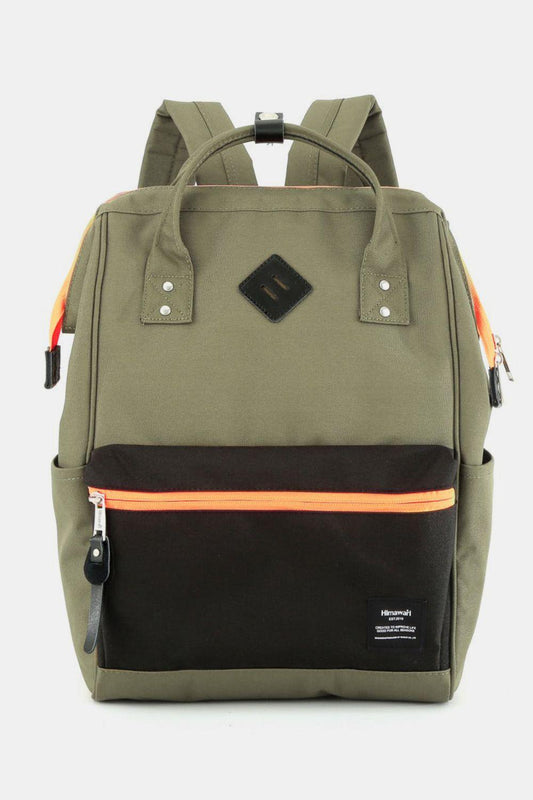Himawari Contrast Waterproof Backpack Bag with Reinforced Edges - Clothes For Her Online Store