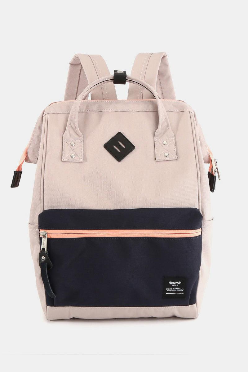 Himawari Contrast Waterproof Backpack Bag with Reinforced Edges - Clothes For Her Online Store