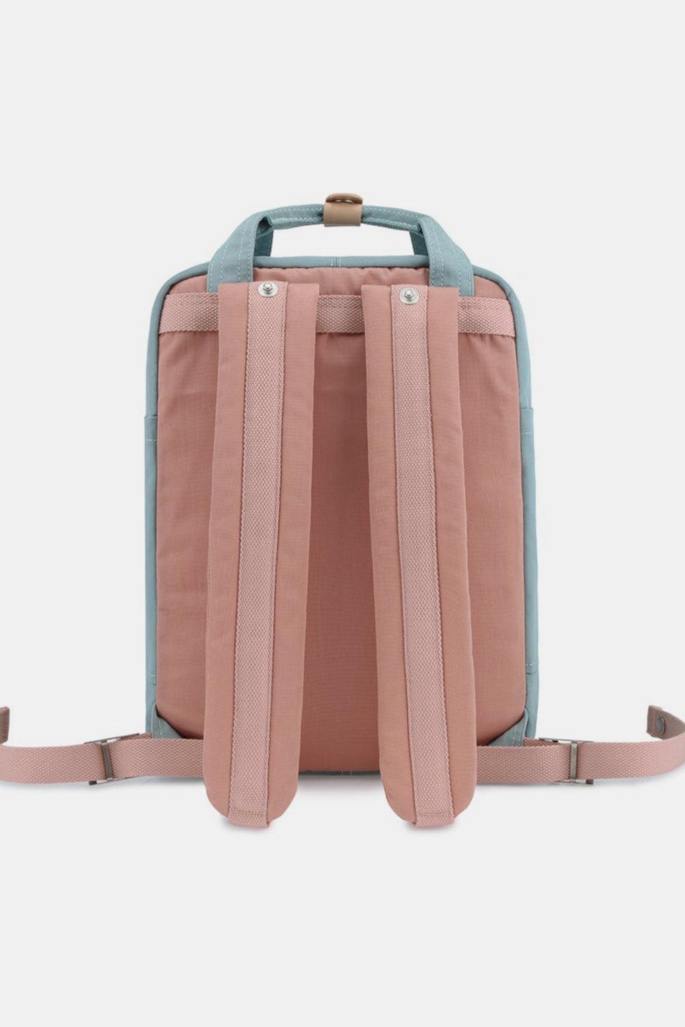 Himawari Contrast Waterproof Nylon Backpack Bag - Clothes For Her Online Store