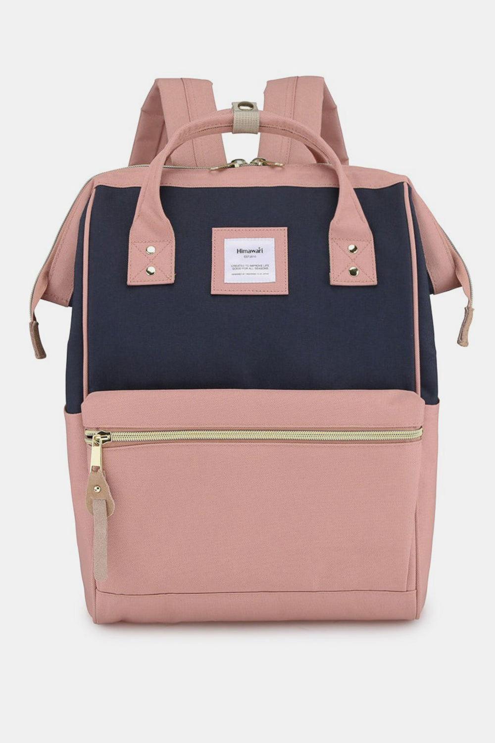 Himawari Waterproof Canvas Backpack Bag with Side Pockets - Clothes For Her Online Store