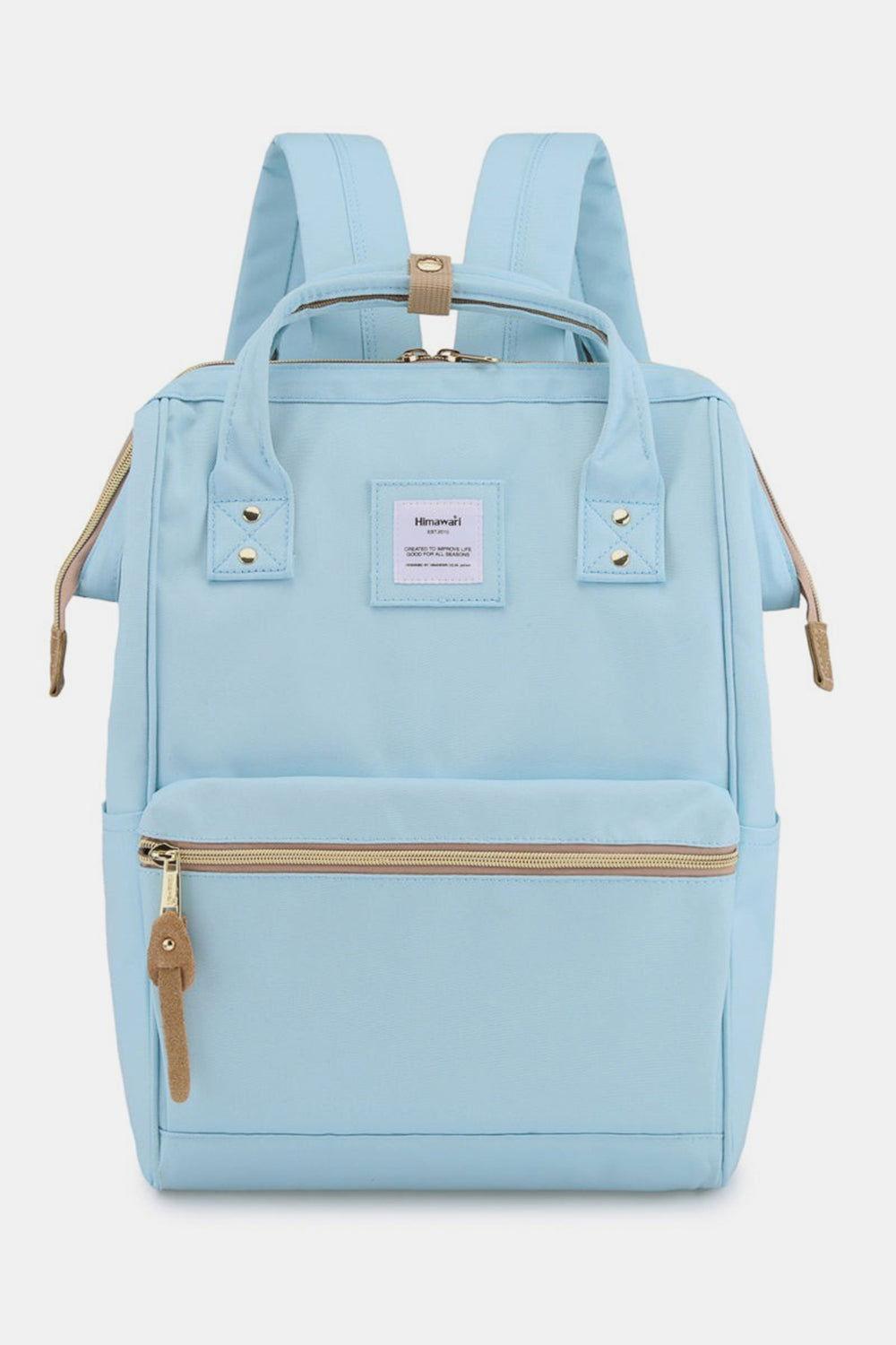 Himawari Waterproof Canvas Backpack Bag with Side Pockets - Clothes For Her Online Store