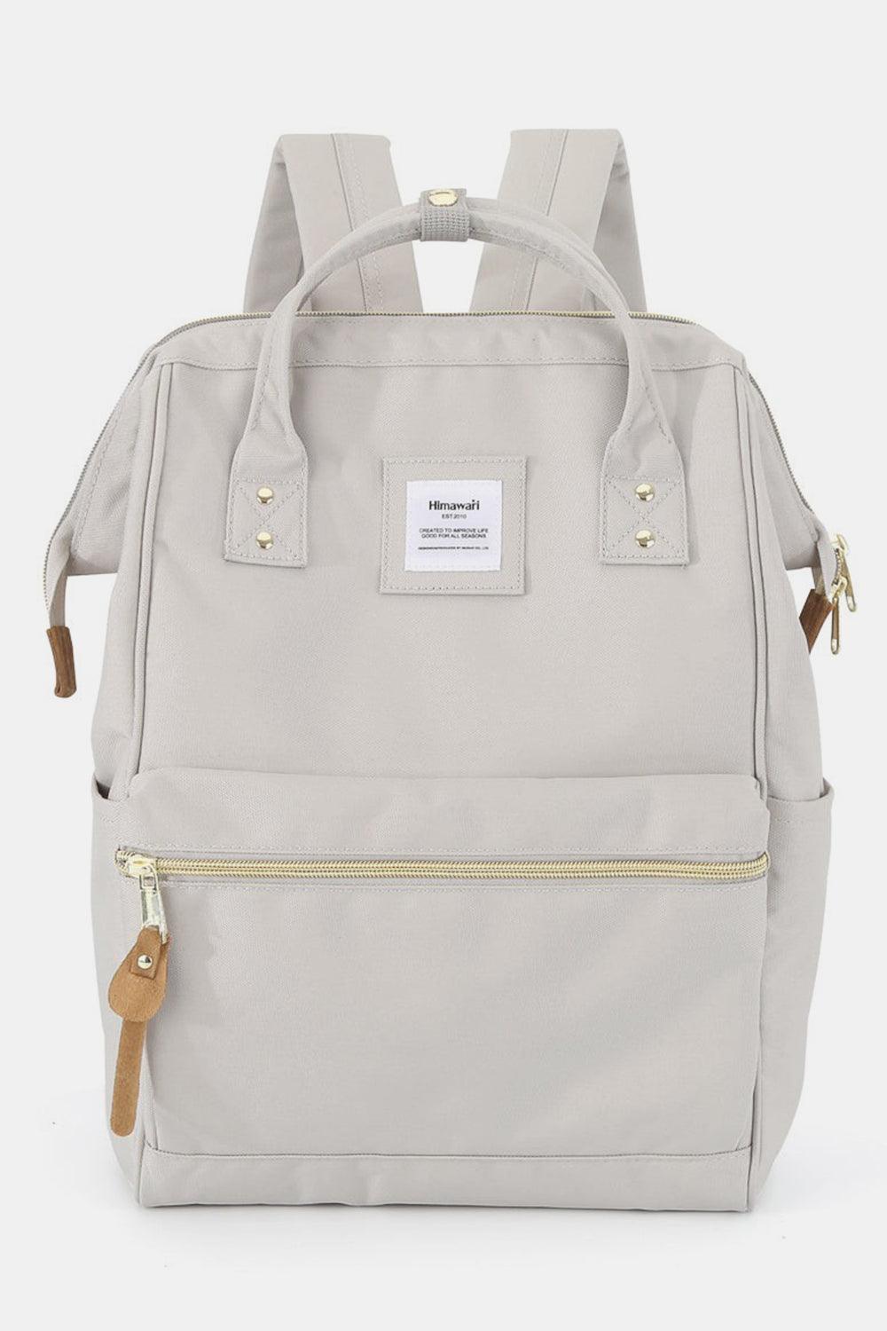 Himawari Waterproof Canvas Backpack Bag with Side Pockets - Clothes For Her Online Store