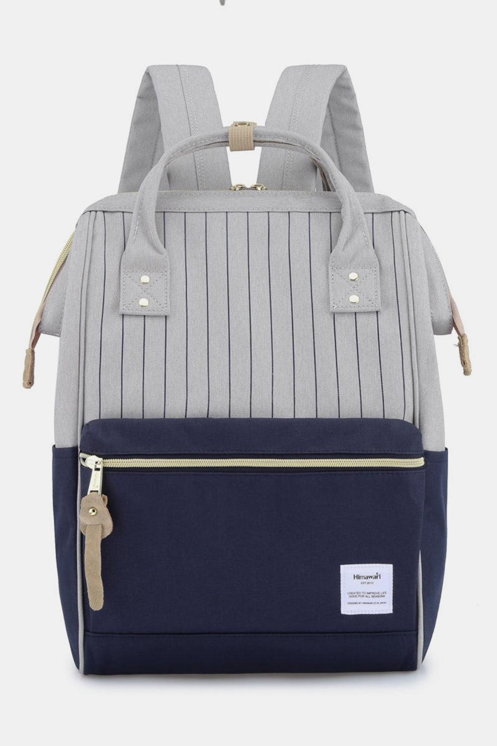 Himawari Waterproof Canvas Backpack Bag with Side Pockets - Clothes For Her Online Store