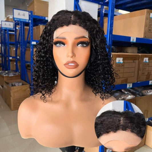 Hot Selling Products 2024 Water Wave 4C Edge Baby Hair Short Bob Wig,4x4 13x4 Bob Wigs Human Hair Lace Front - Clothes For Her Online Store
