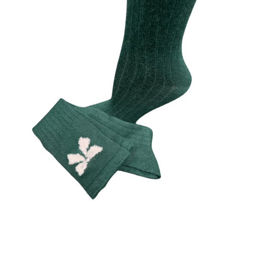 Bow Pattern Hi-Bulk Acrylic Knee-Hi Women's Socks