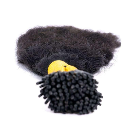 Indian Curly Natural Black I-Tip - Clothes For Her Online Store