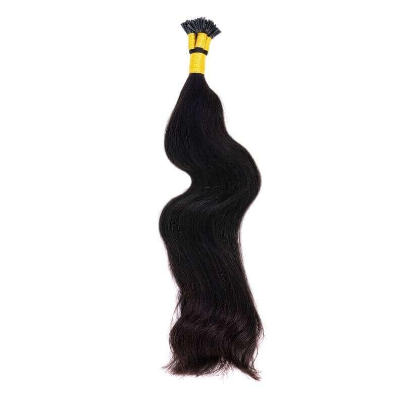Indian Wavy Natural Black I-Tip - Clothes For Her Online Store