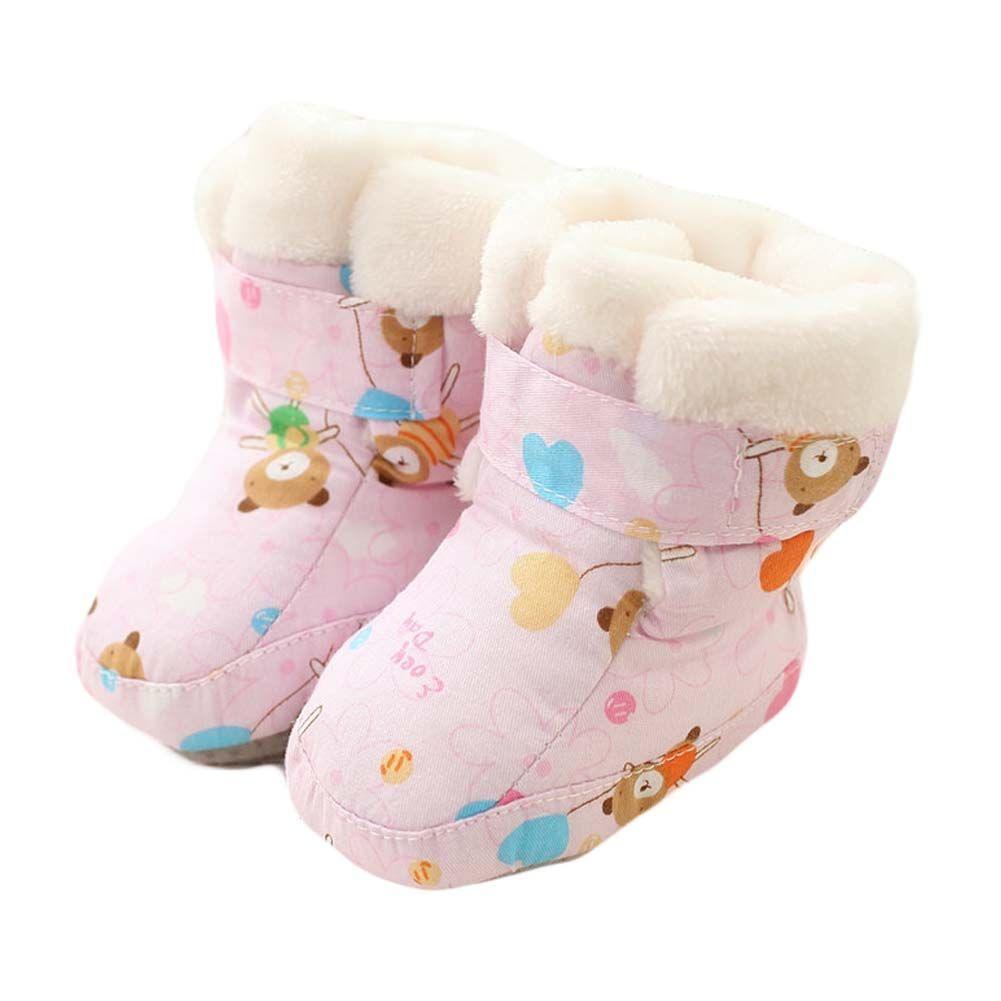 Infant Shoes Winter Keep Warm Crib Shoes Baby Shoes Cotton Toddler Shoes - Clothes For Her Online Store
