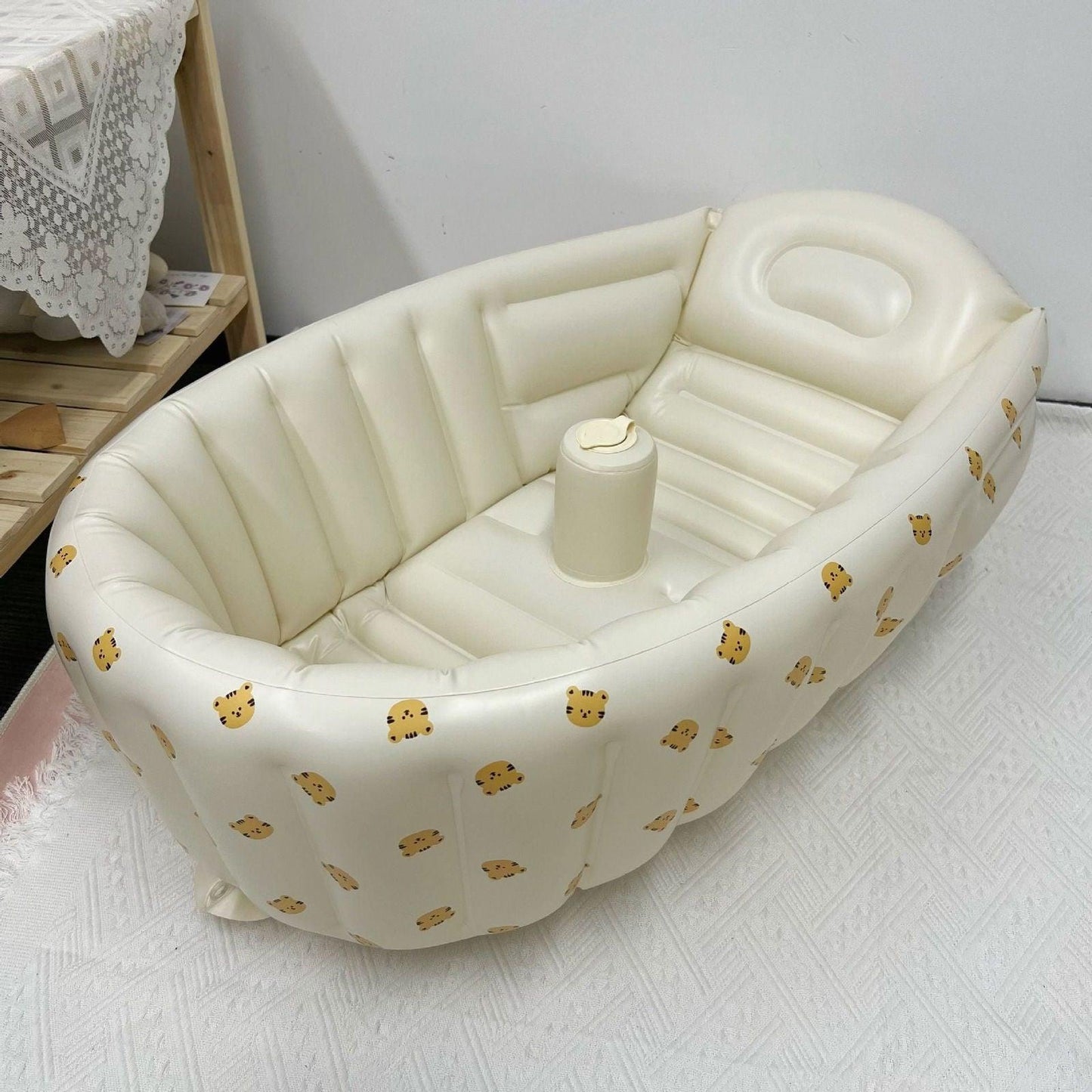 Inflatable bathtub; Inflatable Bath Baby Foldable Swimming Bath Bathroom Newborn Tub Portable Children's swimming pool - Clothes For Her Online Store
