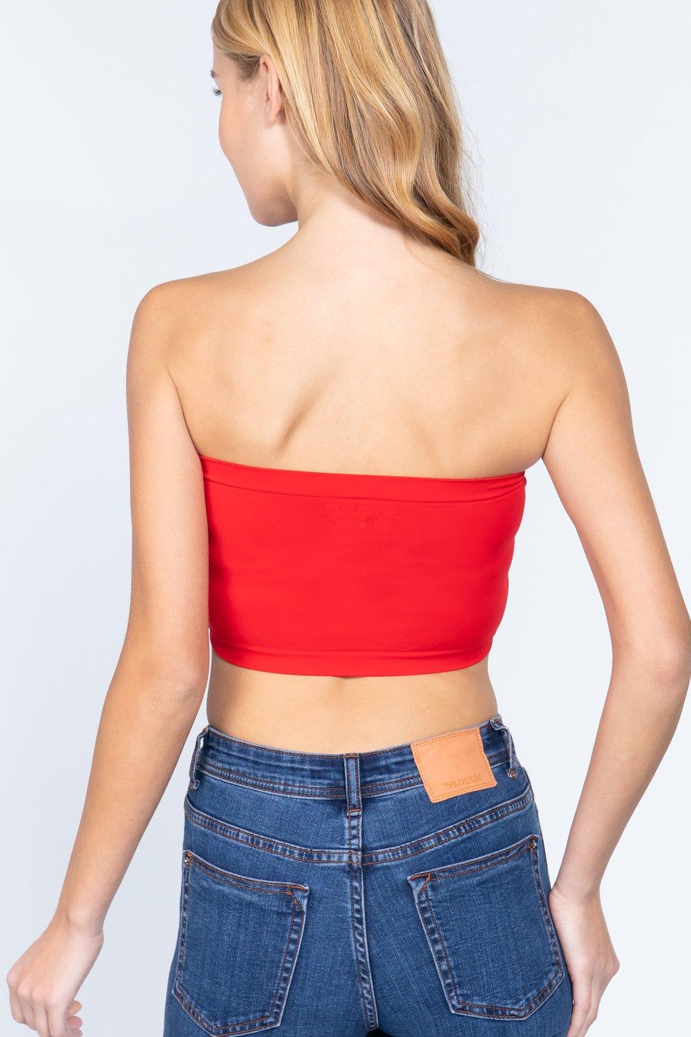 Inside Bra-cup Seamless Bandeau - Clothes For Her Online Store