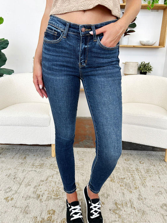 Judy Blue Full Size Classic Handsand Skinny Jeans - Clothes For Her Online Store
