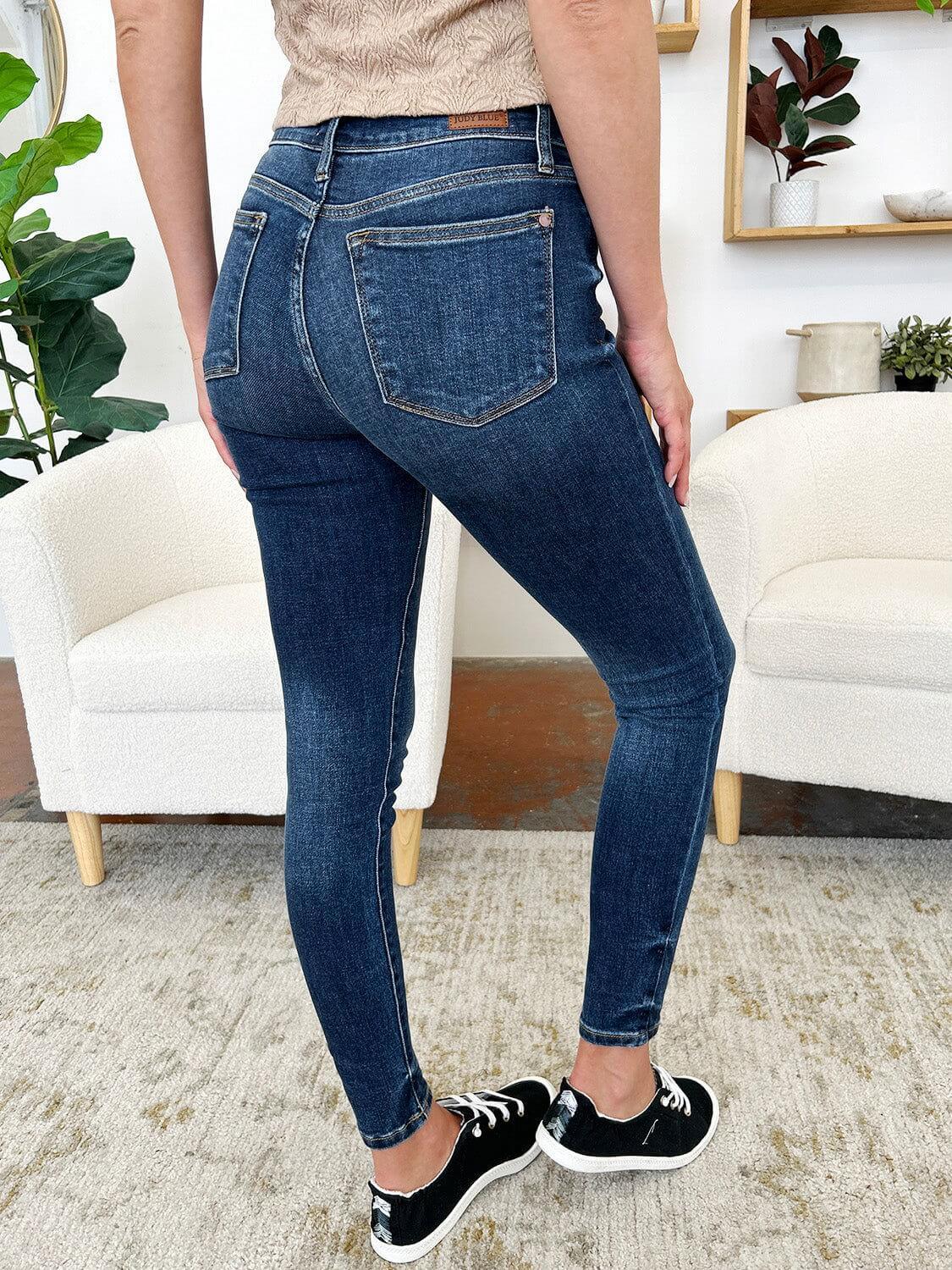 Judy Blue Full Size Classic Handsand Skinny Jeans - Clothes For Her Online Store
