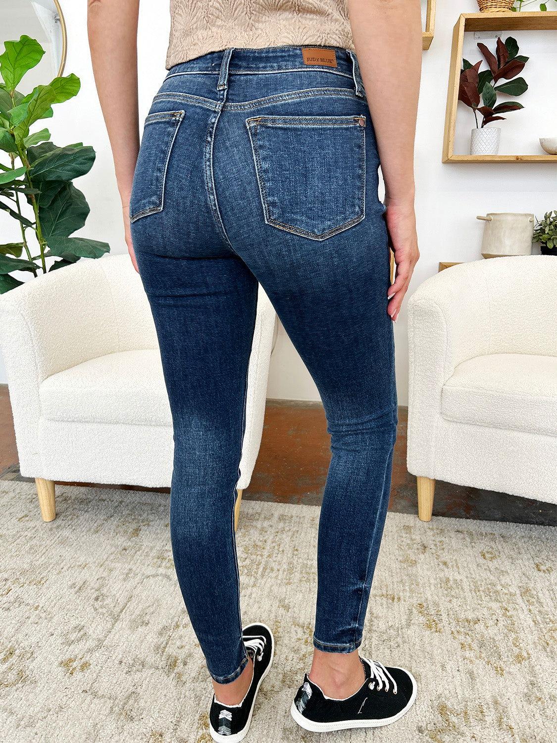 Judy Blue Full Size Classic Handsand Skinny Jeans - Clothes For Her Online Store