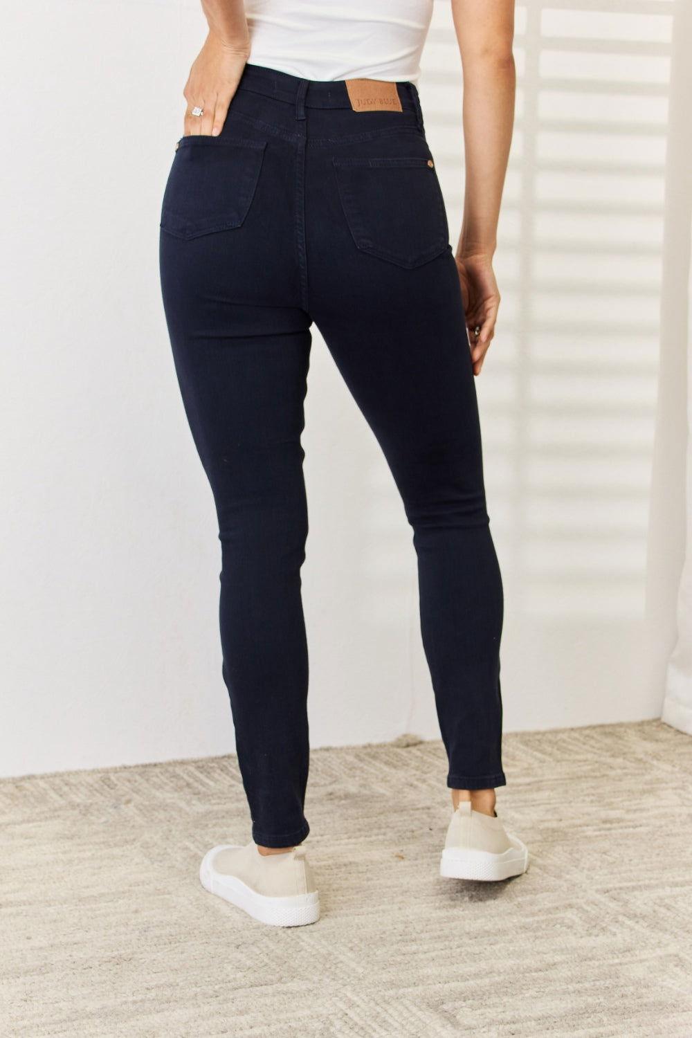 Judy Blue Full Size Garment Dyed Tummy Control Skinny Jeans - Clothes For Her Online Store