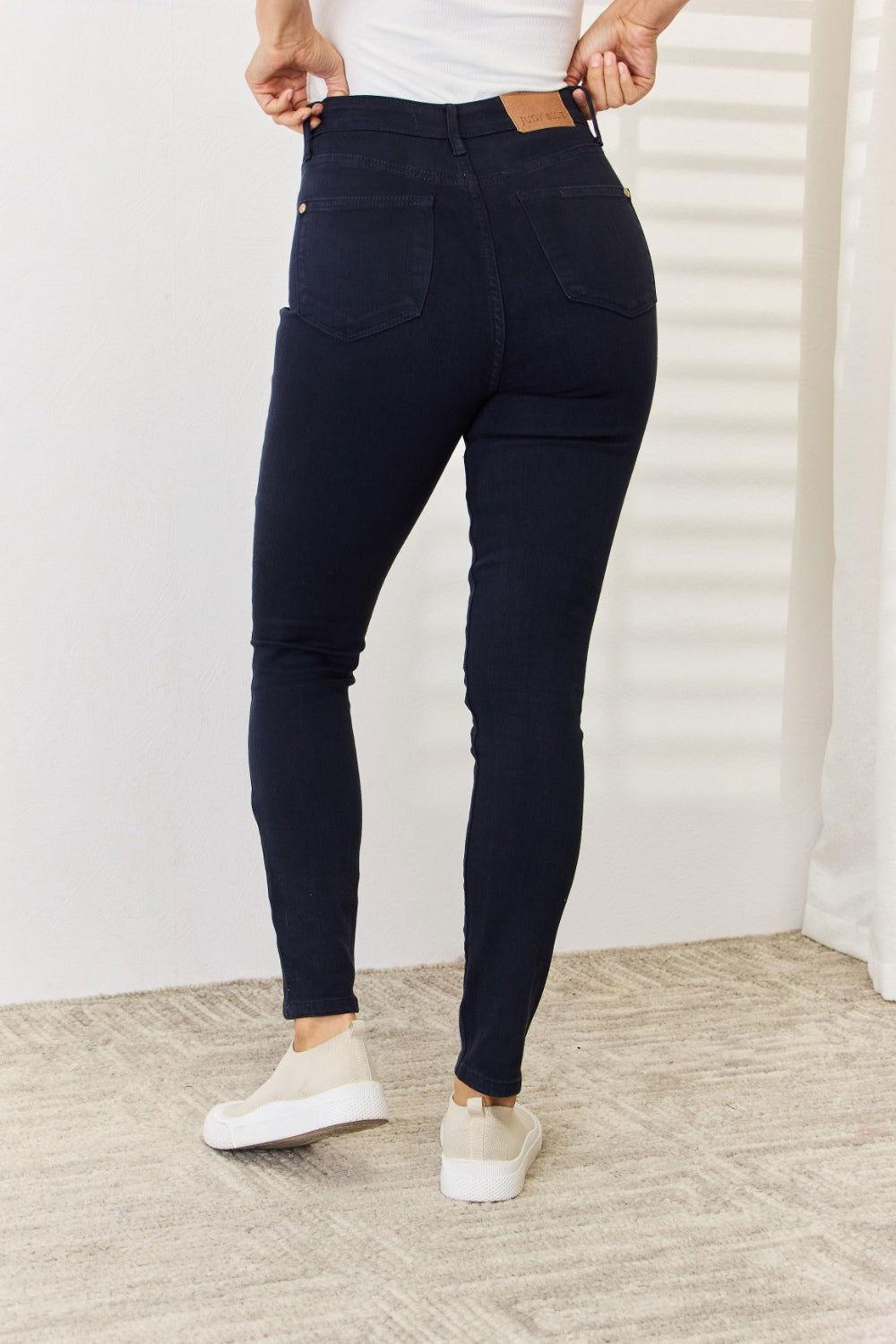 Judy Blue Full Size Garment Dyed Tummy Control Skinny Jeans - Clothes For Her Online Store