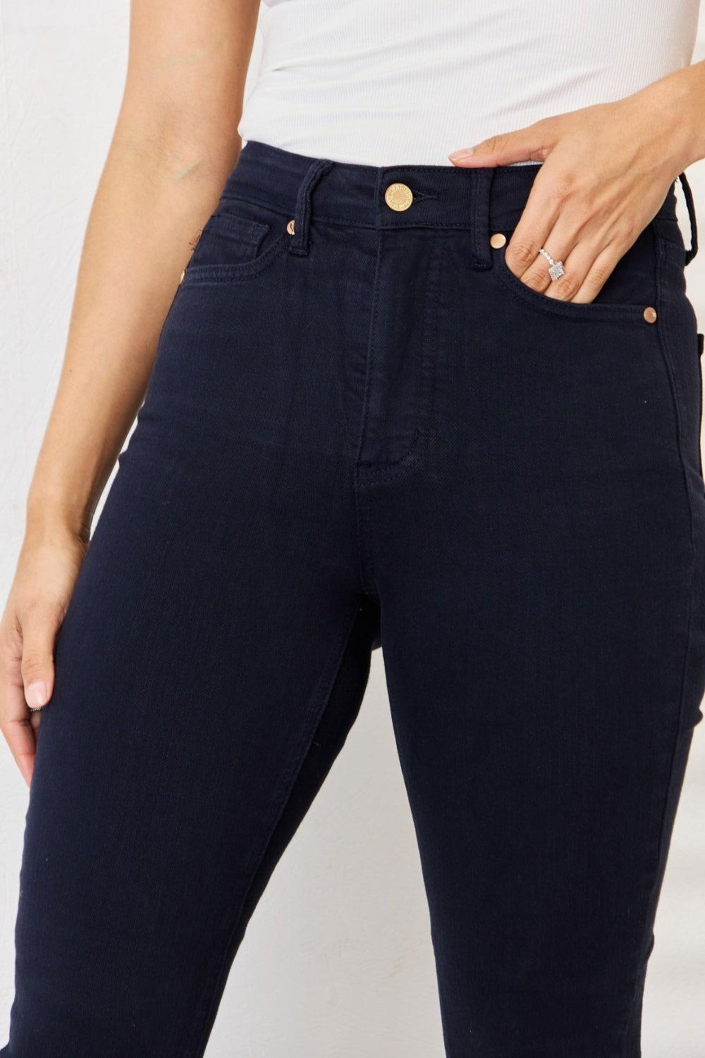 Judy Blue Full Size Garment Dyed Tummy Control Skinny Jeans - Clothes For Her Online Store