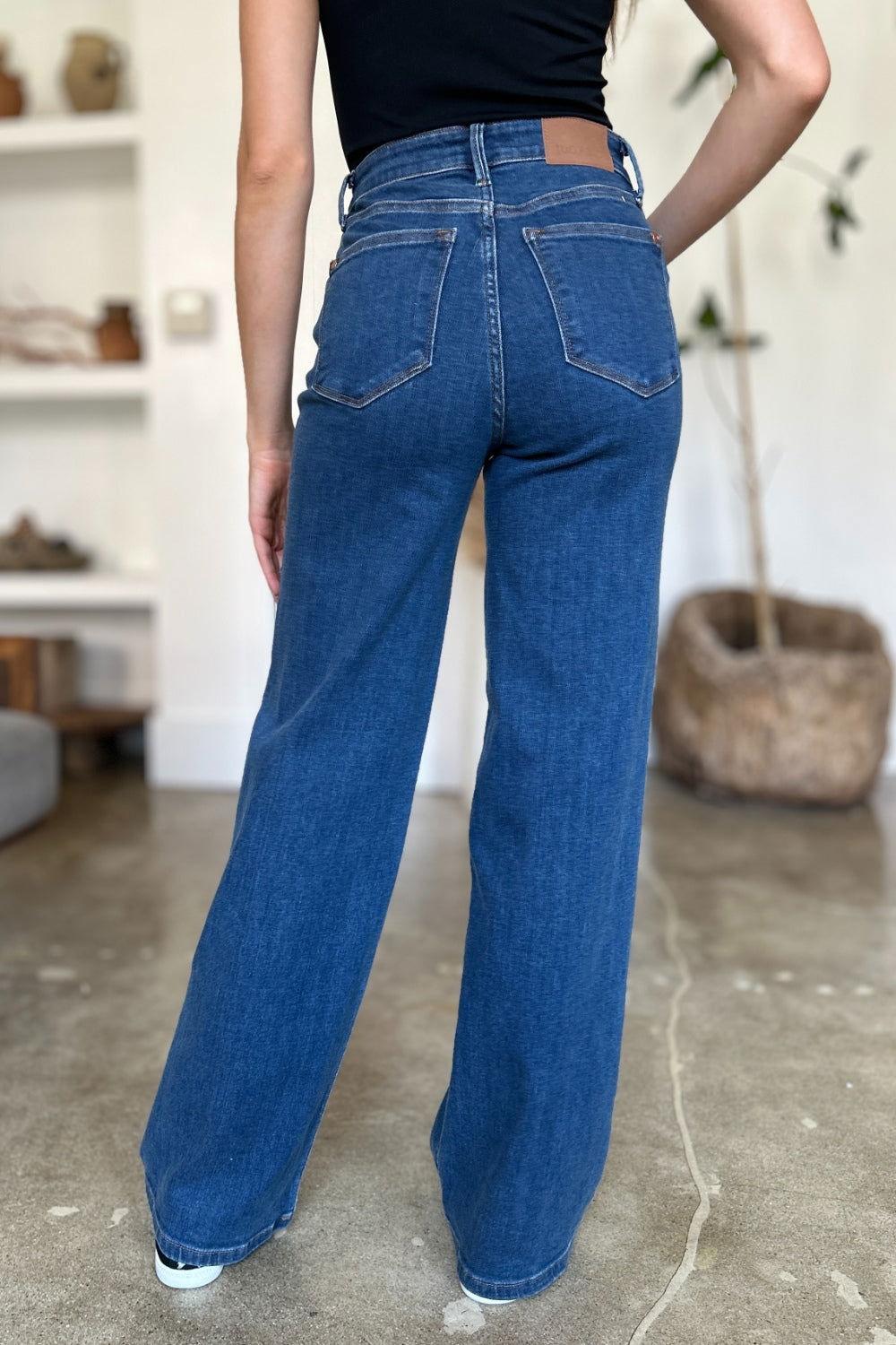 Judy Blue Full Size High Rise Straight Jeans - Clothes For Her Online Store