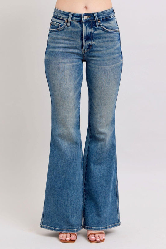 Judy Blue MR Tummy Control Vintage Wash Jeans - Clothes For Her Online Store