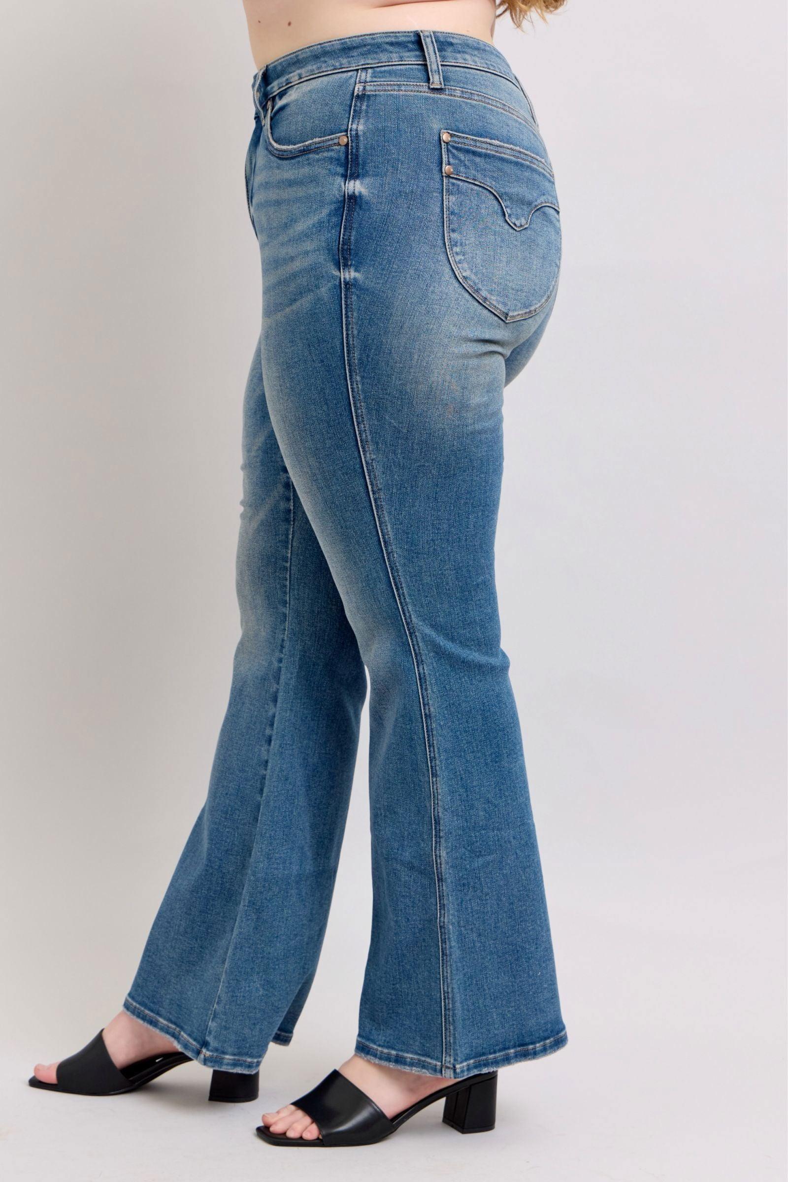 Judy Blue MR Tummy Control Vintage Wash Jeans - Clothes For Her Online Store