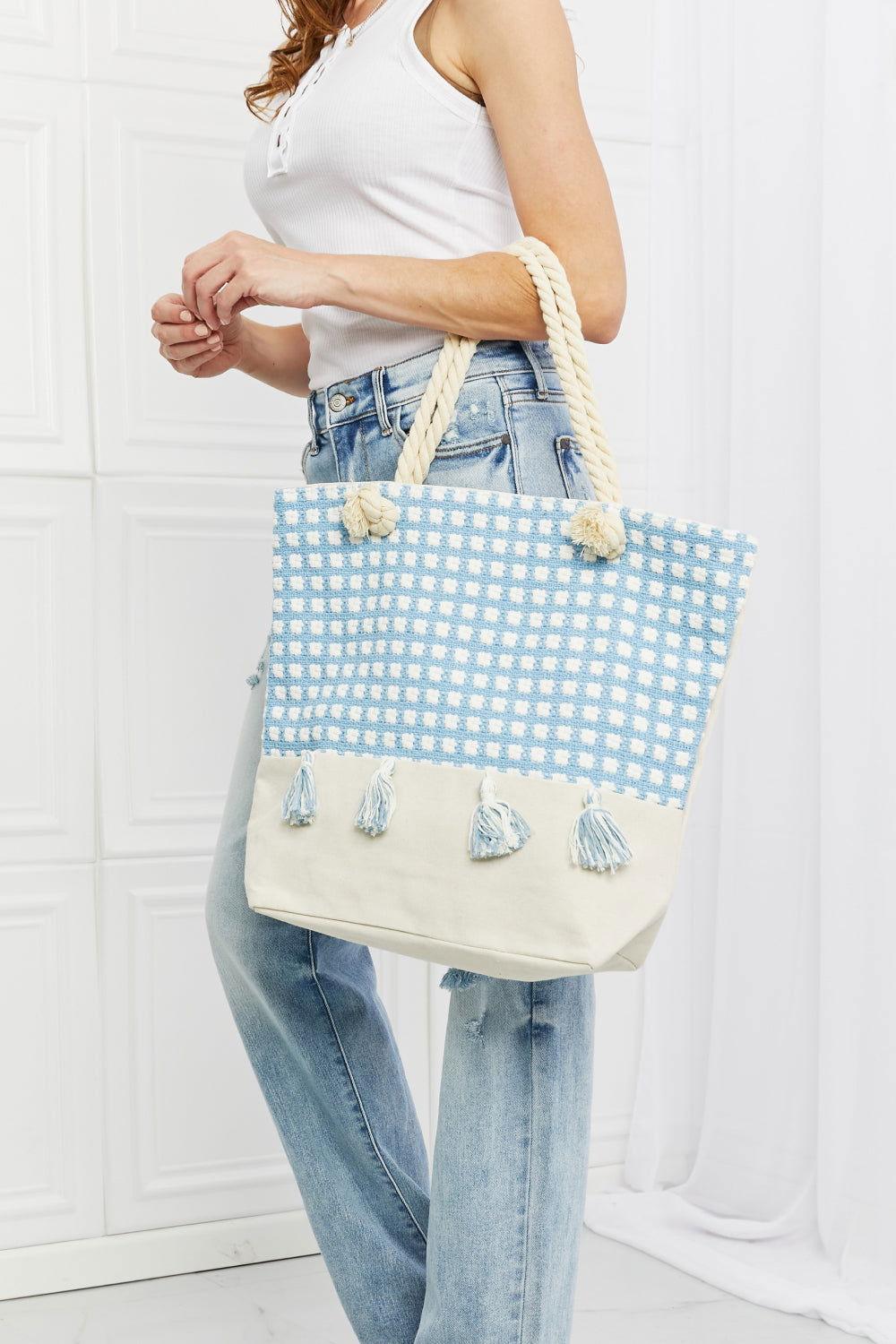 Justin Taylor Picnic Date Tassel Tote Bag - Clothes For Her Online Store