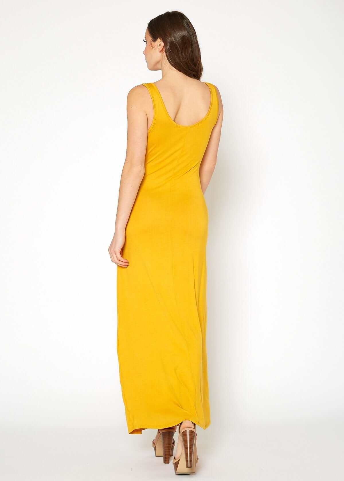 Women's Sleeveless Scoop Neck Maxi Dress