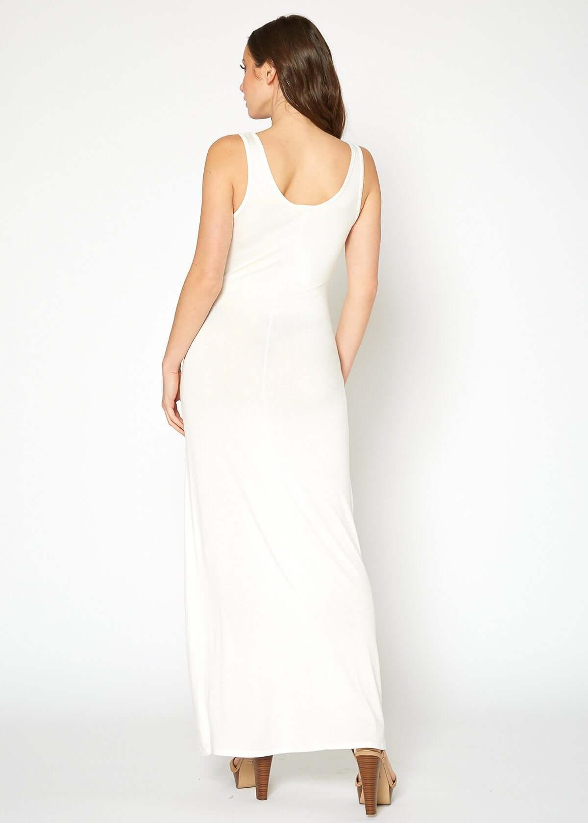 Women's Sleeveless Scoop Neck Maxi Dress