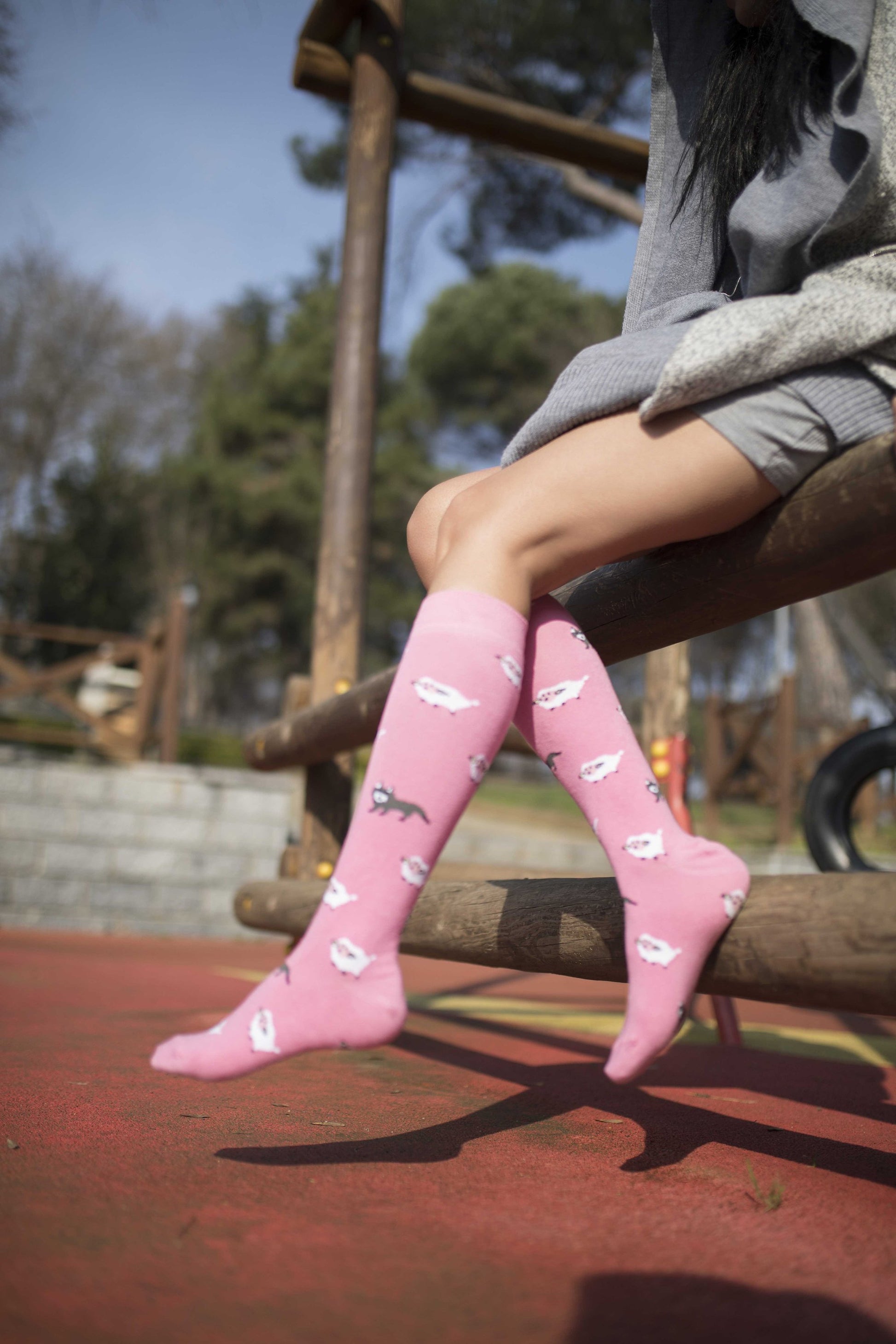 Women's Lamb Knee High Socks