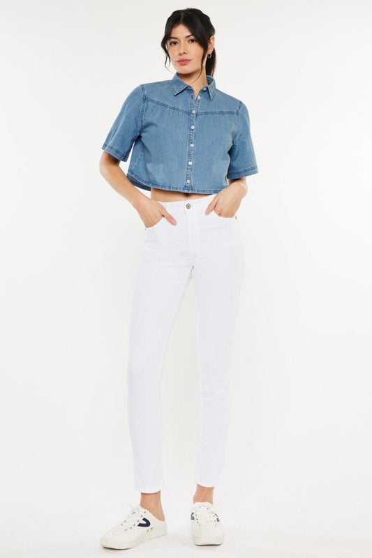 Kancan High Rise Ankle Skinny Jeans - Clothes For Her Online Store