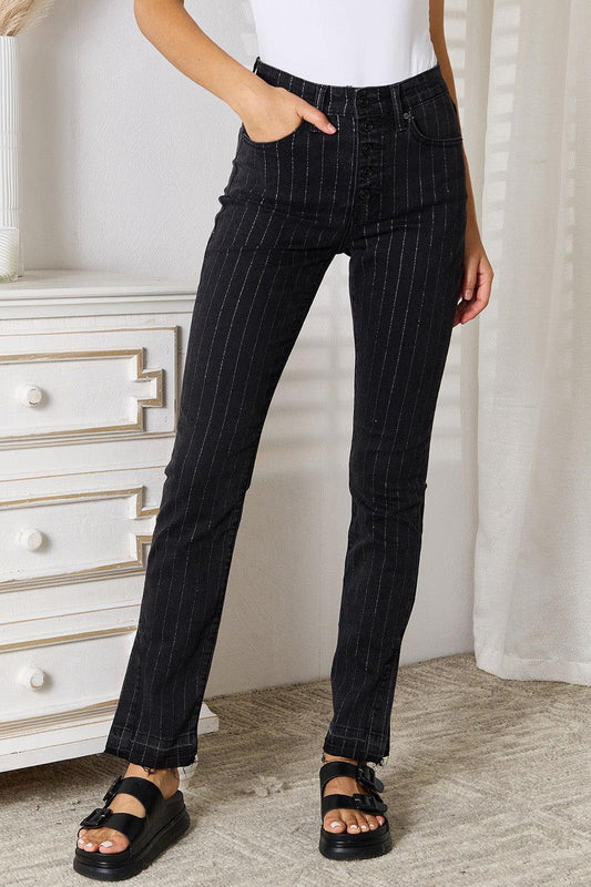 Kancan Striped Pants with Pockets - Clothes For Her Online Store