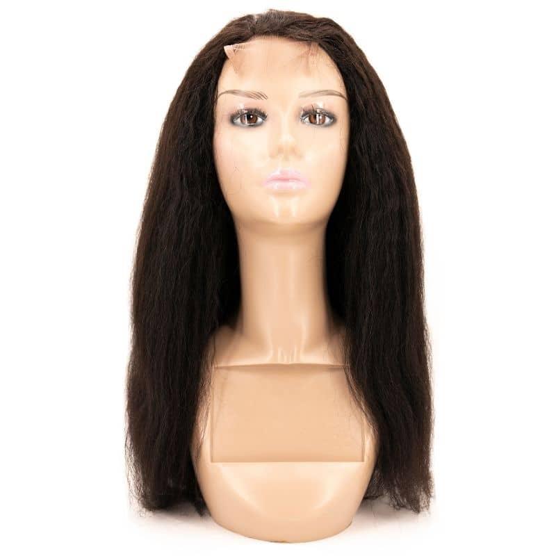 Kinky Straight 4x4 Transparent Closure Wig - Clothes For Her Online Store