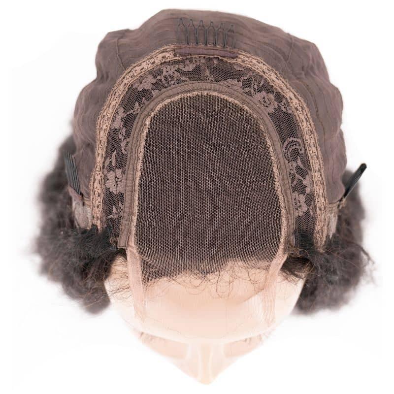 Kinky Straight 4x4 Transparent Closure Wig - Clothes For Her Online Store