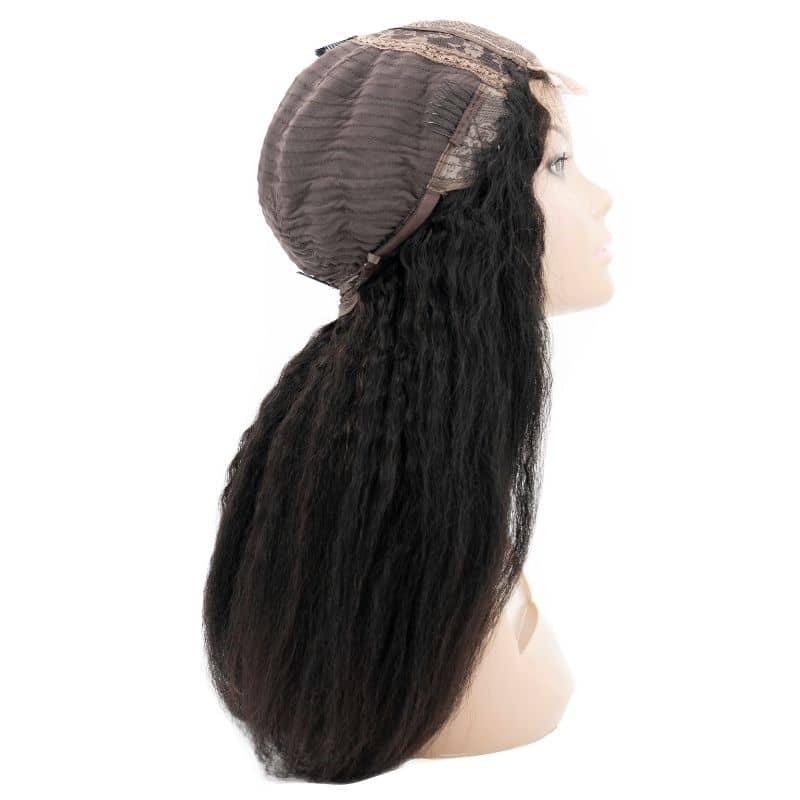 Kinky Straight 4x4 Transparent Closure Wig - Clothes For Her Online Store