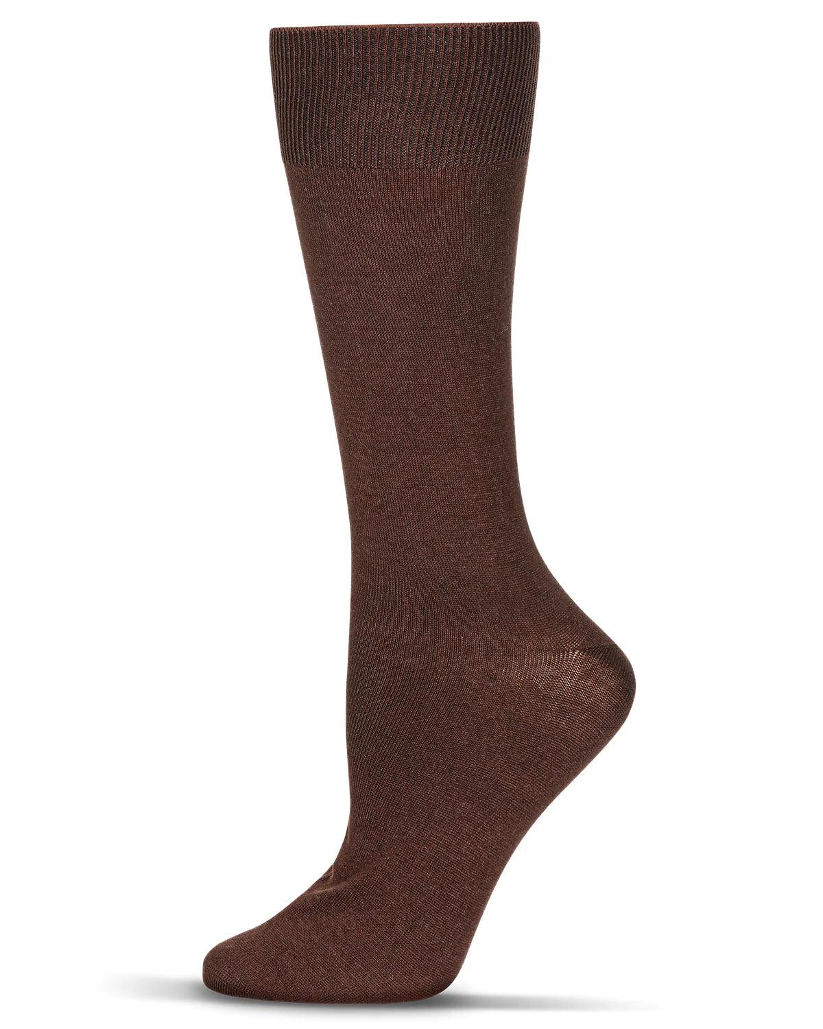 PBG Cotton Blend Men's Dress Socks, 3 Pairs, Brown, Size 10-13