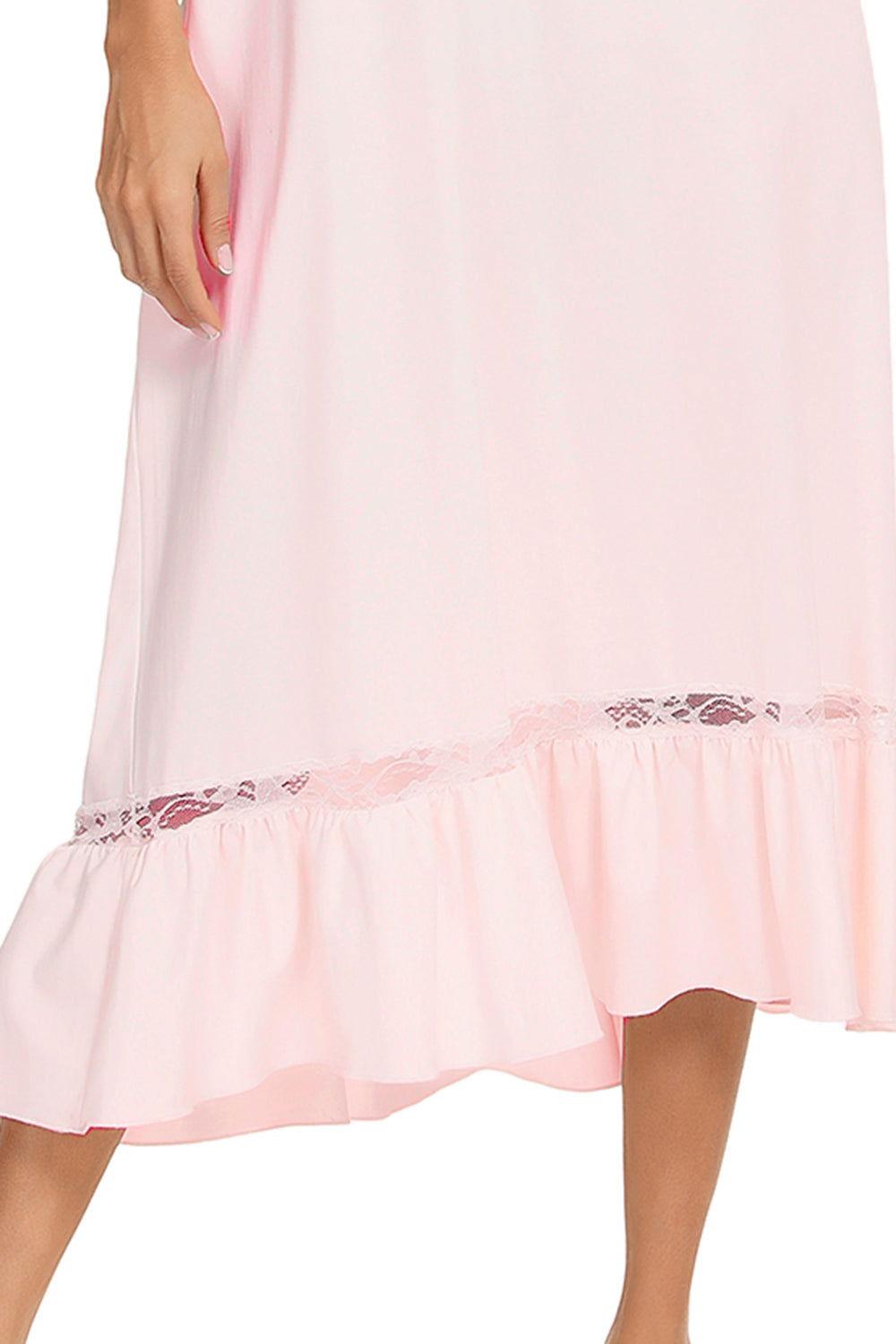 Lace Detail Short Sleeve Lounge Dress - Clothes For Her Online Store