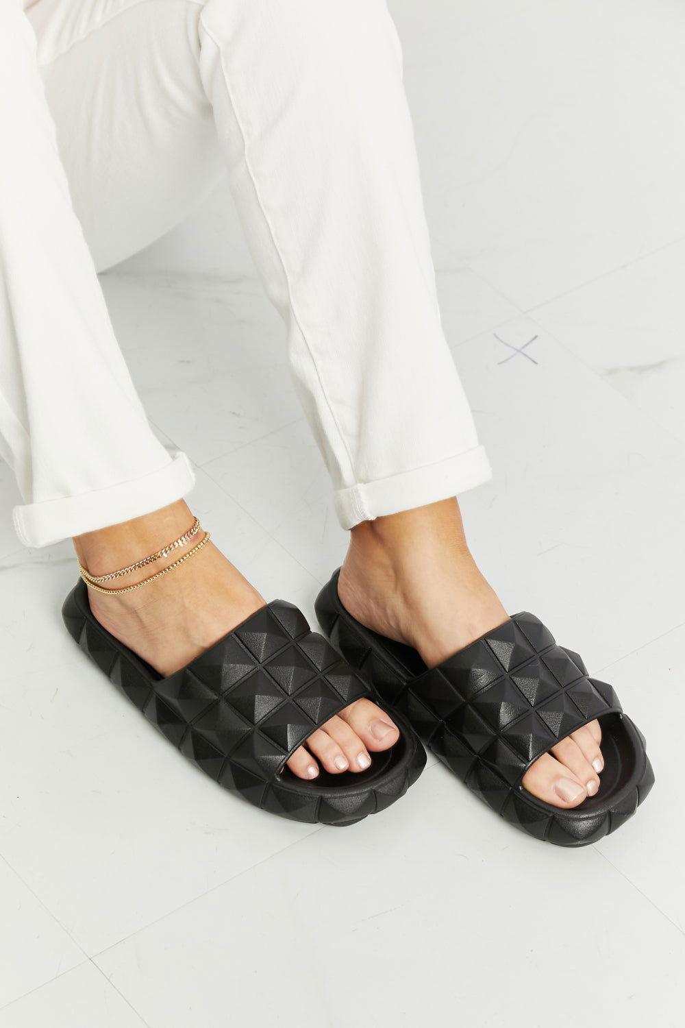 Legend Let's Chill 3D Stud Slide Sandal - Clothes For Her Online Store