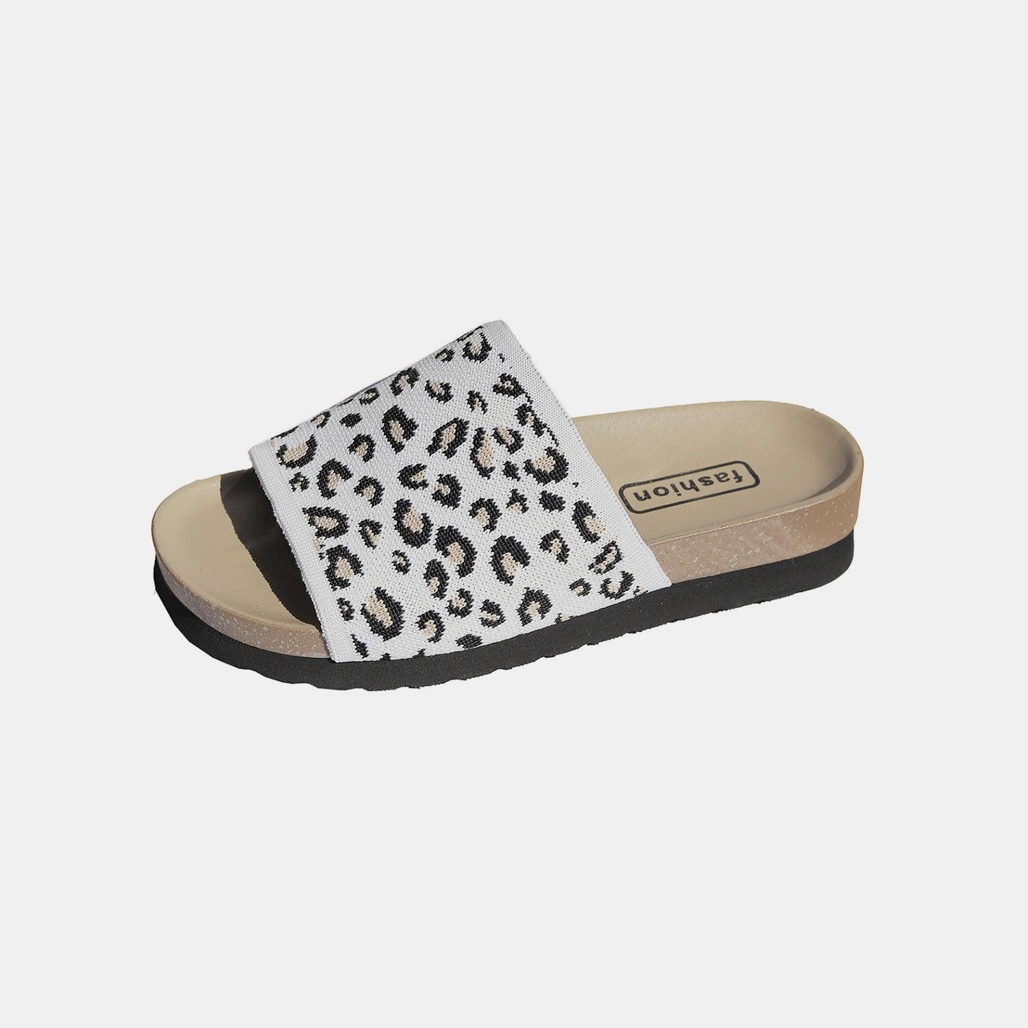 Leopard Open Toe Sandals - Clothes For Her Online Store