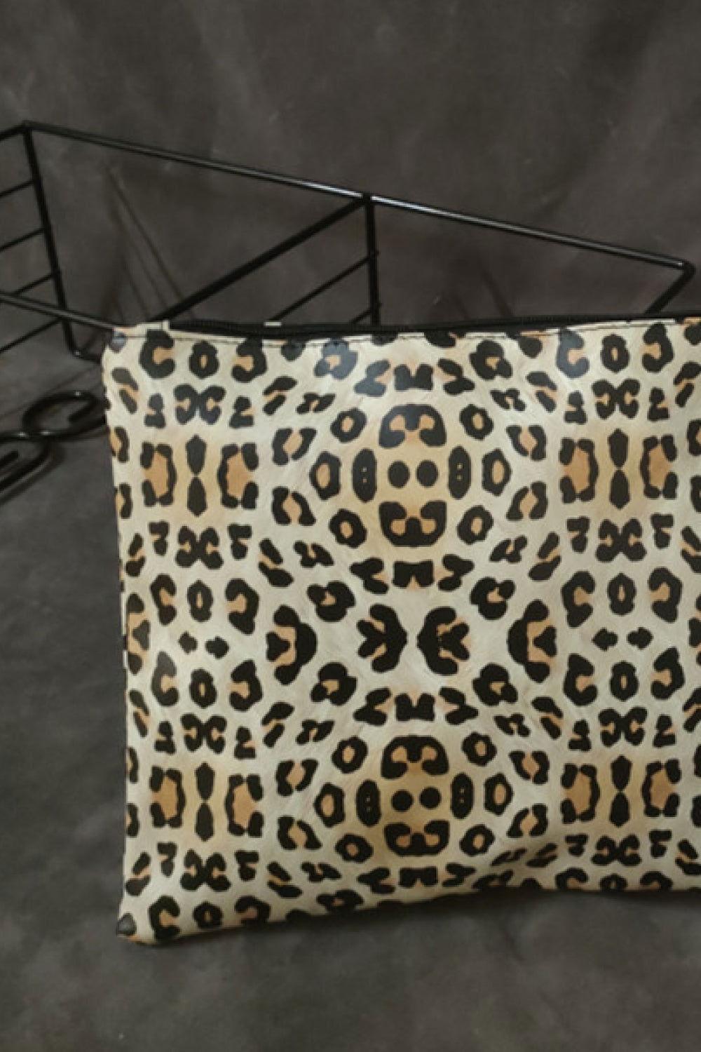 Leopard PU Leather Clutch - Clothes For Her Online Store