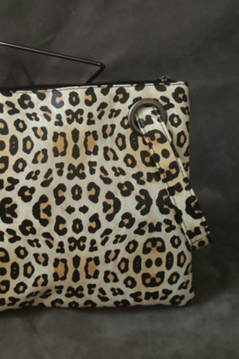 Leopard PU Leather Clutch - Clothes For Her Online Store