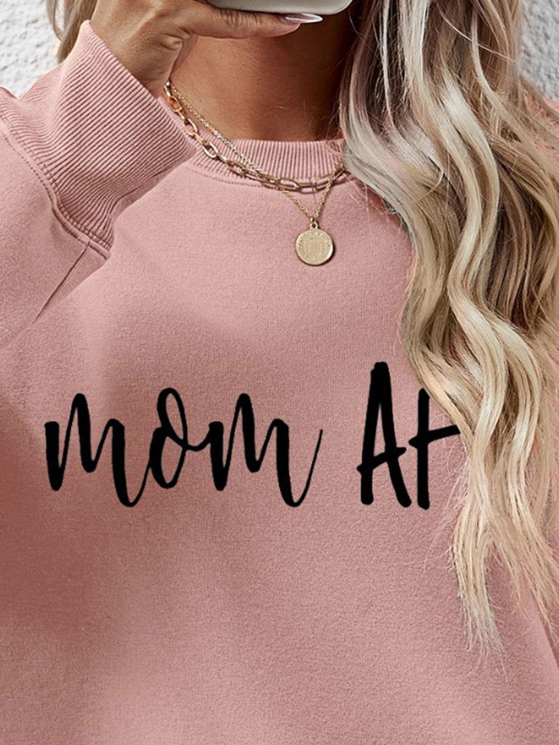 Letter Graphic Dropped Shoulder Sweatshirt - Clothes For Her Online Store
