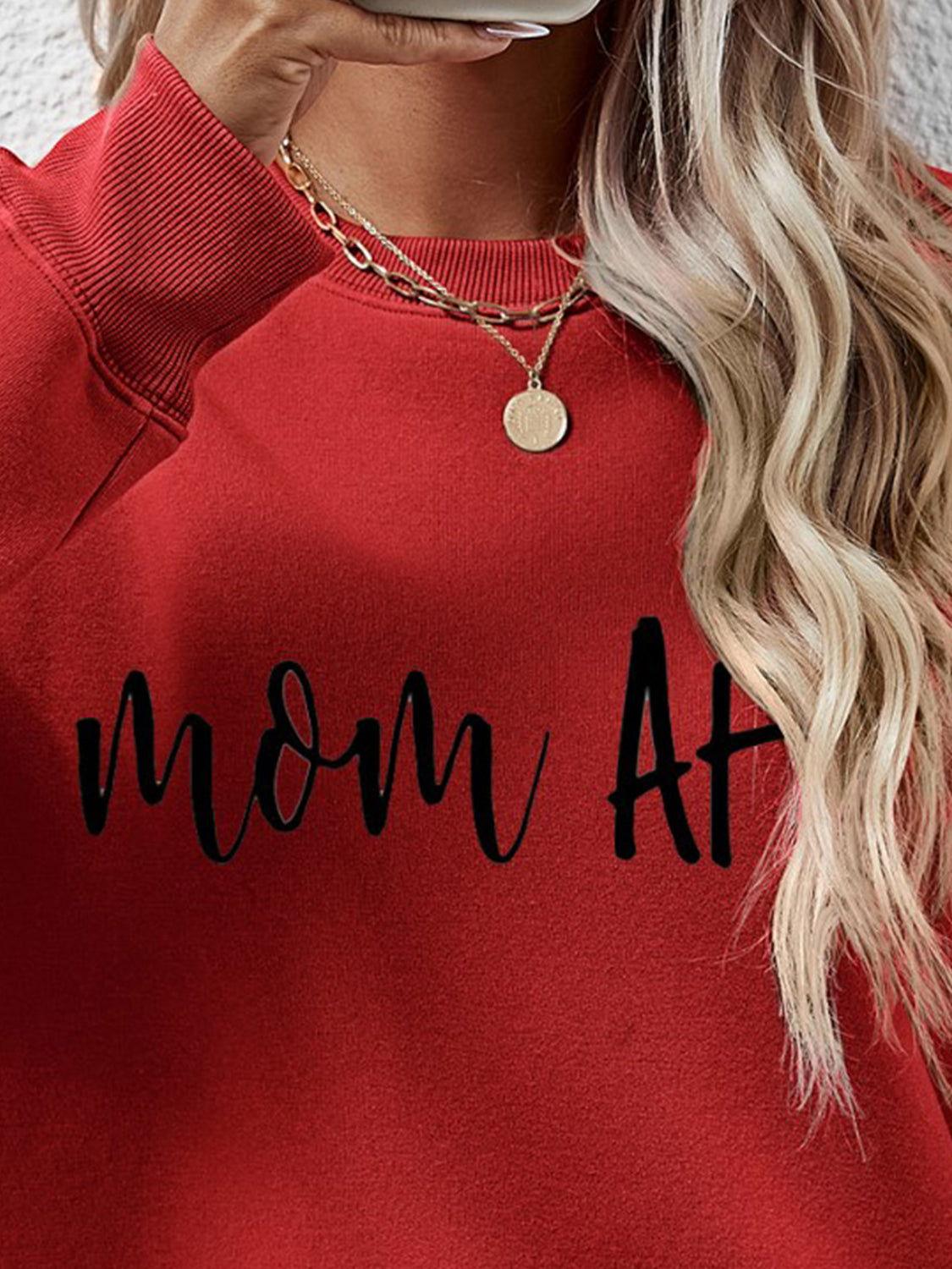 Letter Graphic Dropped Shoulder Sweatshirt - Clothes For Her Online Store