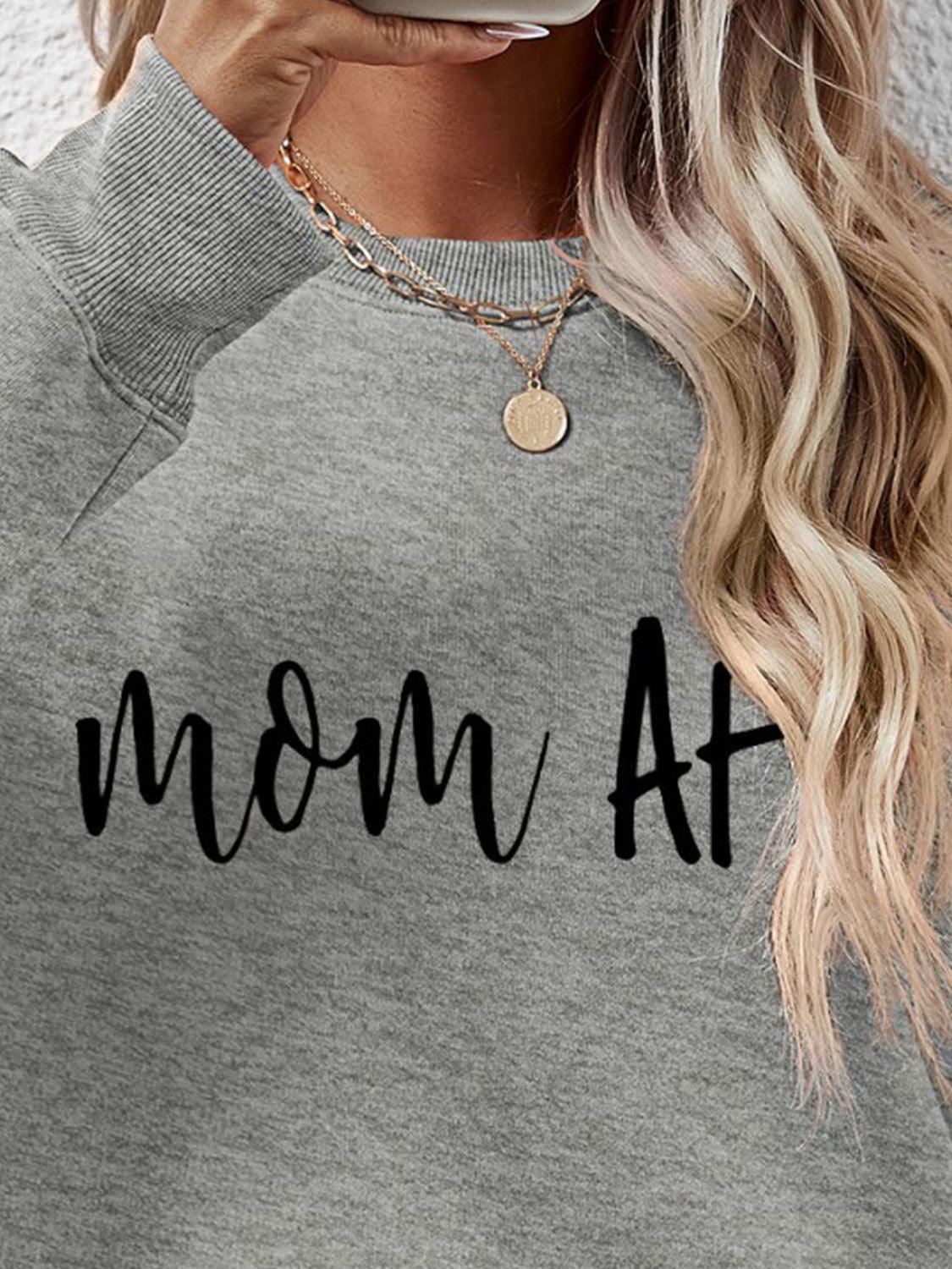 Letter Graphic Dropped Shoulder Sweatshirt - Clothes For Her Online Store