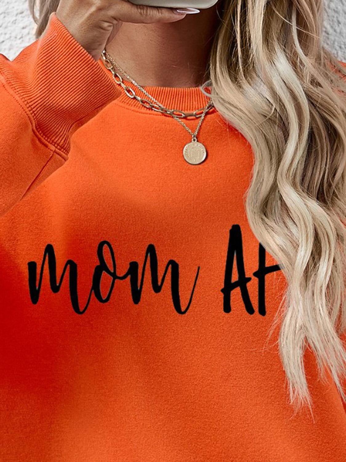 Letter Graphic Dropped Shoulder Sweatshirt - Clothes For Her Online Store