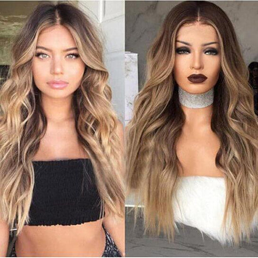 Long Curly Wavy Bob Wig High Density Full Wigs for Women Daily Party Cosplay Hair Replacement Wig - Clothes For Her Online Store