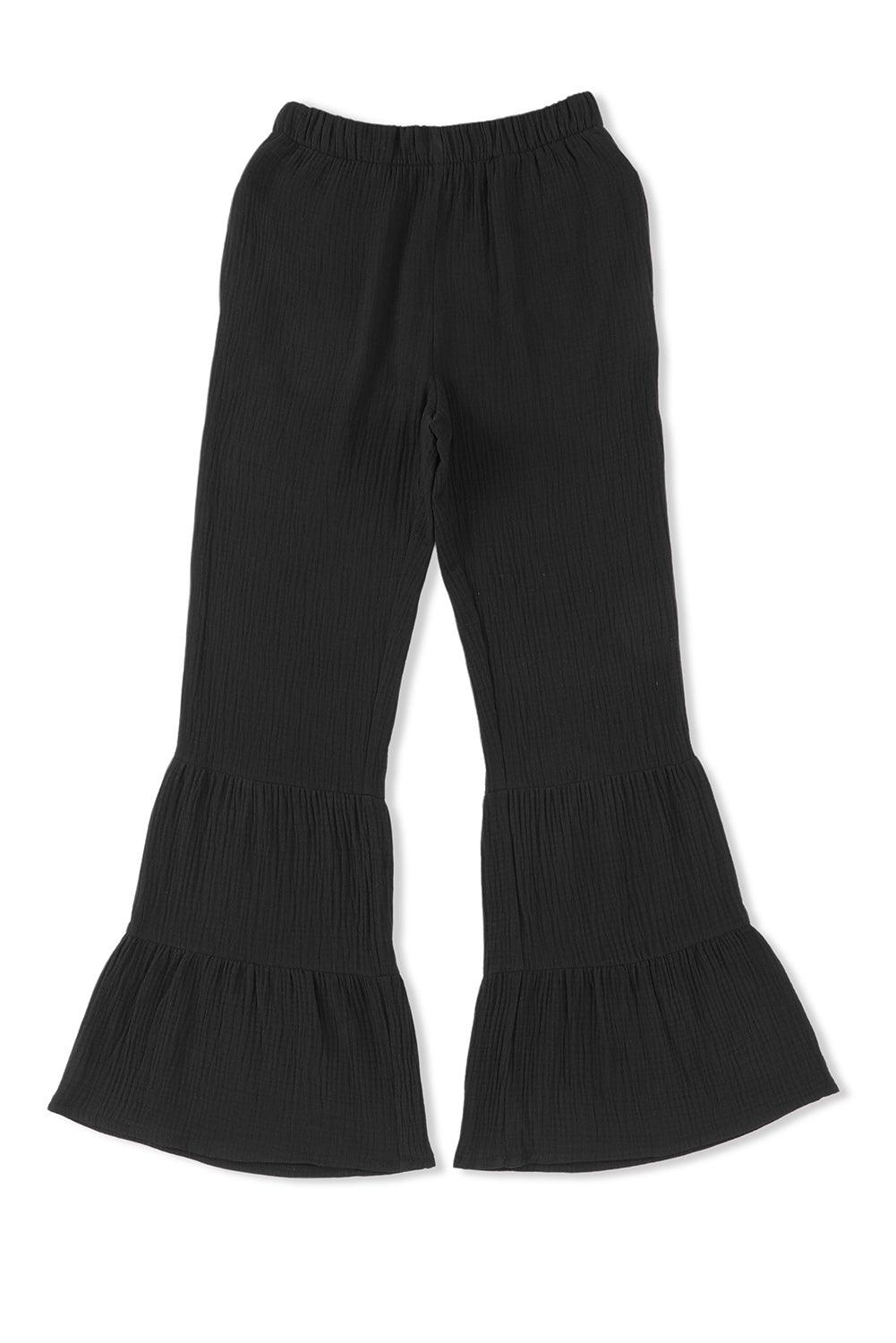 Long Flare Pants with Pocket - Clothes For Her Online Store