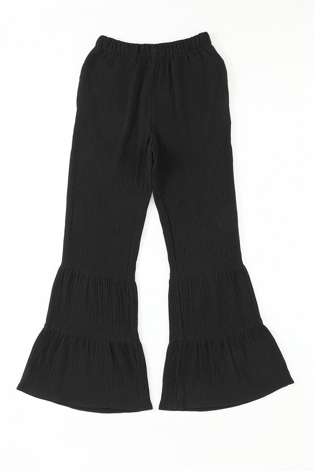 Long Flare Pants with Pocket - Clothes For Her Online Store