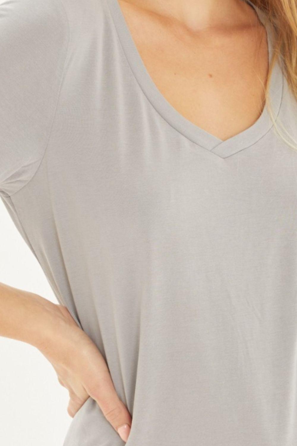 Love Tree V-Neck Short Sleeve T-Shirt - Clothes For Her Online Store