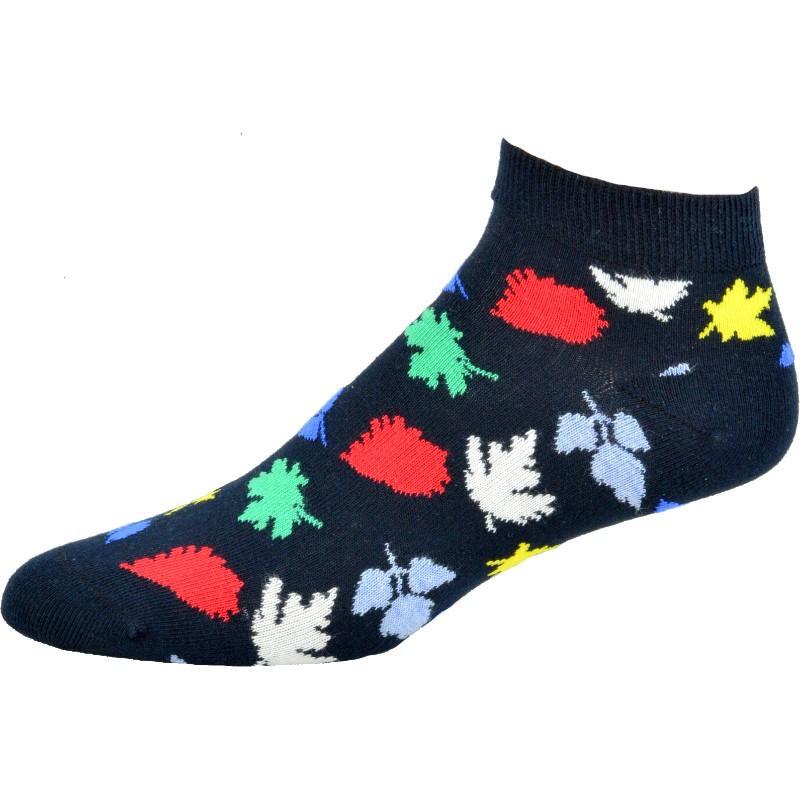 Leaf Pattern Ankle Cotton Socks